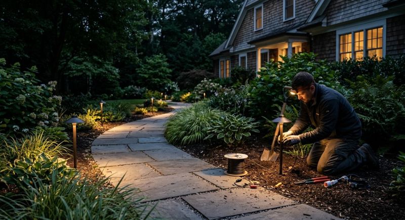 Pathway Lights Installation in Overland Park, KS